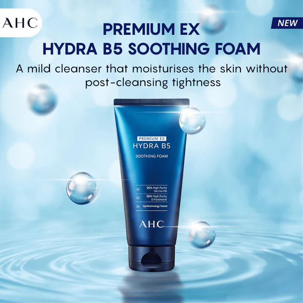 Second image of AHC Premium Ex Hydra B5 Soothing Foam 180ml