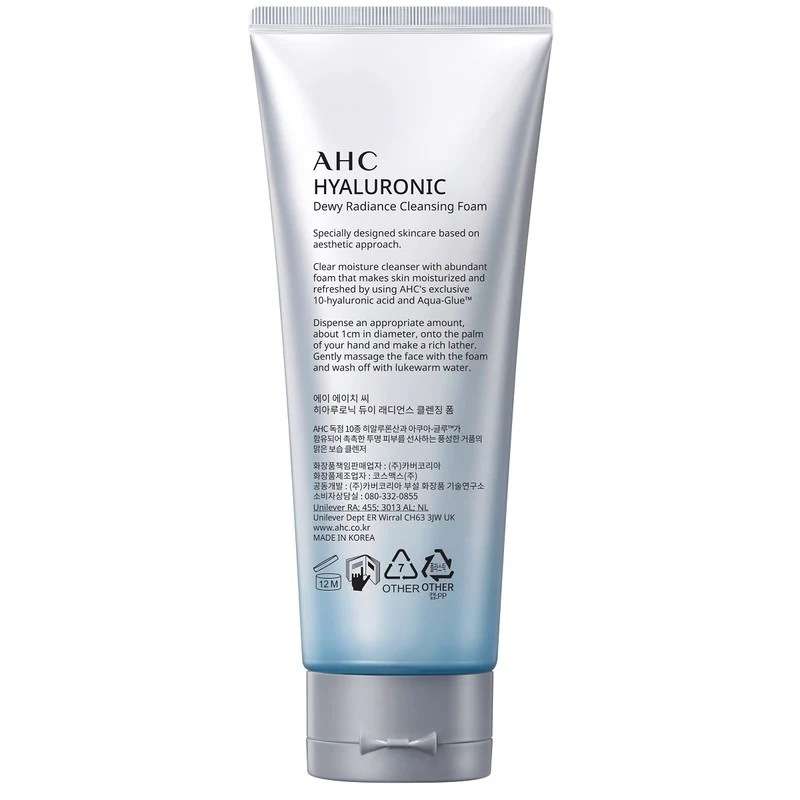 Second image of AHC Hyaluronic Dewy Radiance Cleansing Foam 150ml